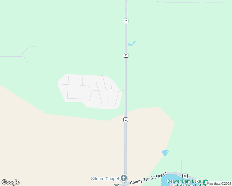 map of restaurants, bars, coffee shops, grocery stores, and more near N2639 County Road Z in Dousman