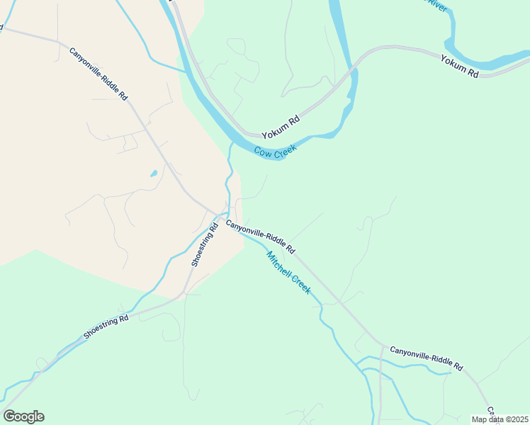 map of restaurants, bars, coffee shops, grocery stores, and more near 3579 Canyonville-Riddle Road in Riddle