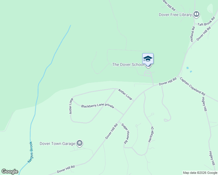 map of restaurants, bars, coffee shops, grocery stores, and more near 24 Antler Loop in Dover