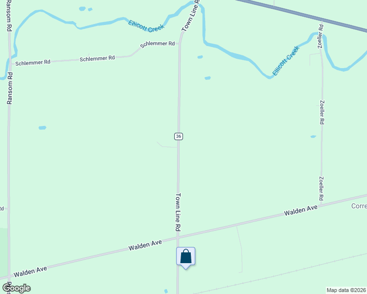 map of restaurants, bars, coffee shops, grocery stores, and more near 3219 Town Line Road in Lancaster