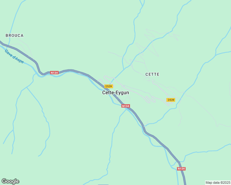 map of restaurants, bars, coffee shops, grocery stores, and more near Vierge d'Eygun in Cette-Eygun