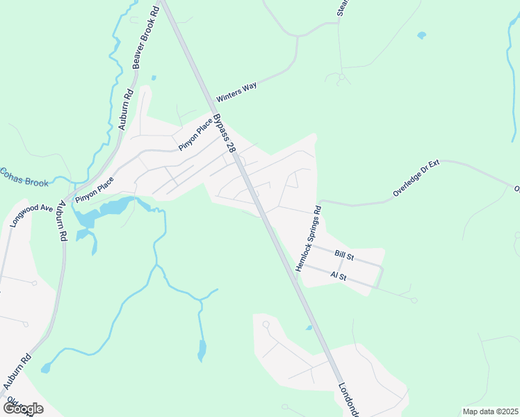 map of restaurants, bars, coffee shops, grocery stores, and more near 209 Bypass 28 in Derry