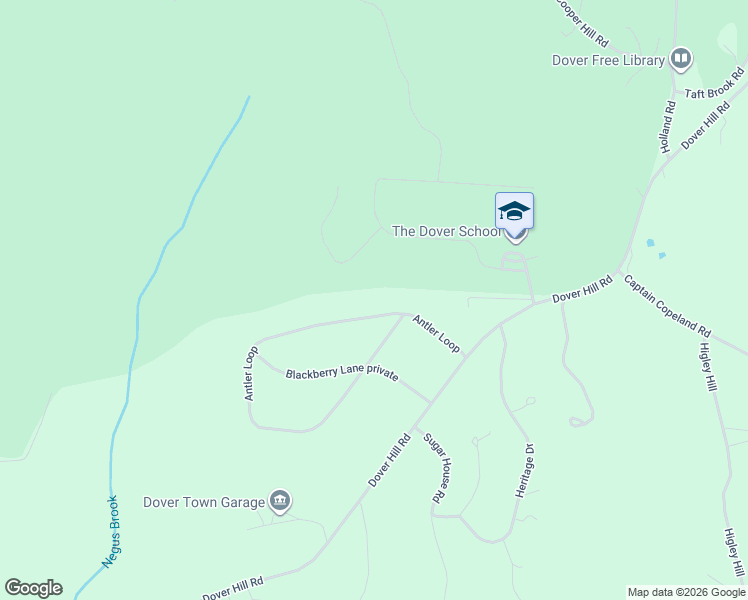 map of restaurants, bars, coffee shops, grocery stores, and more near 24 Antler Loop in Dover