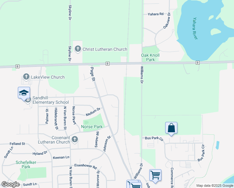 map of restaurants, bars, coffee shops, grocery stores, and more near 300 Greig Trail in Stoughton
