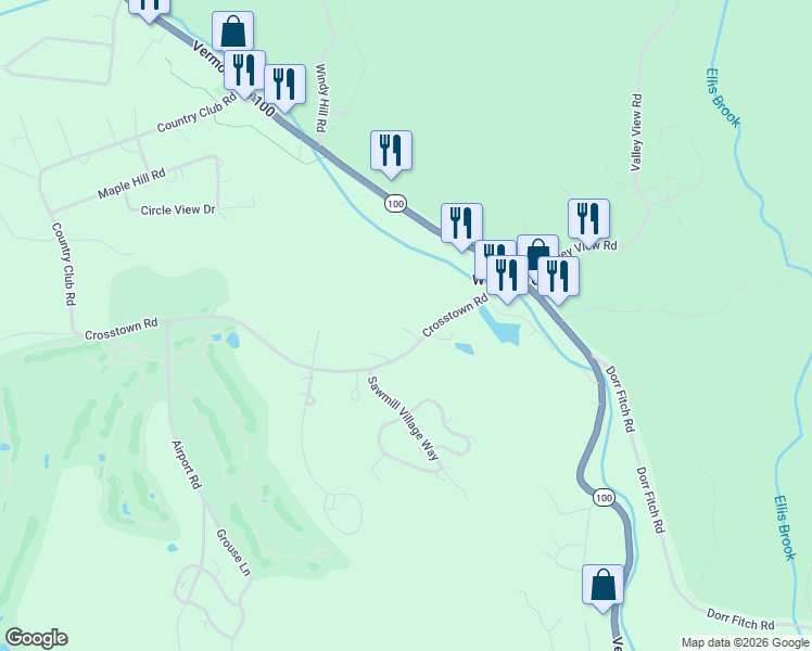 map of restaurants, bars, coffee shops, grocery stores, and more near 28E Cross Town Road in Dover