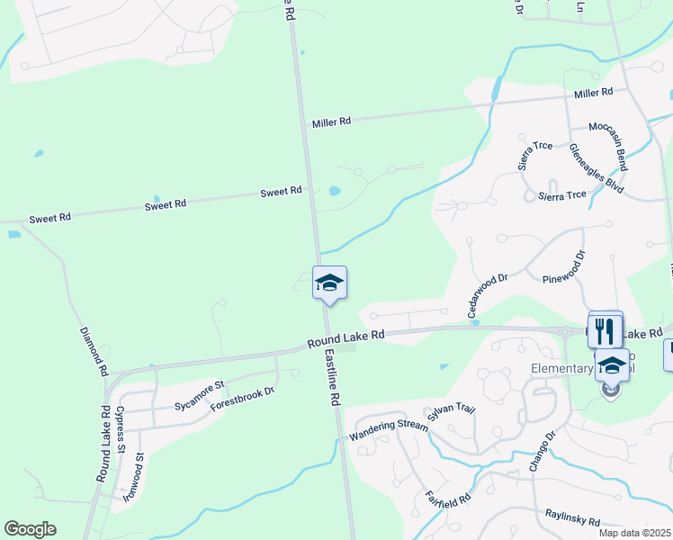 map of restaurants, bars, coffee shops, grocery stores, and more near 190 Eastline Road in Ballston Lake