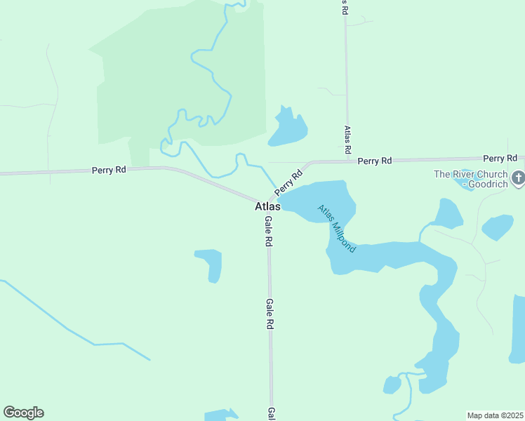 map of restaurants, bars, coffee shops, grocery stores, and more near 8522 Perry Road in Atlas