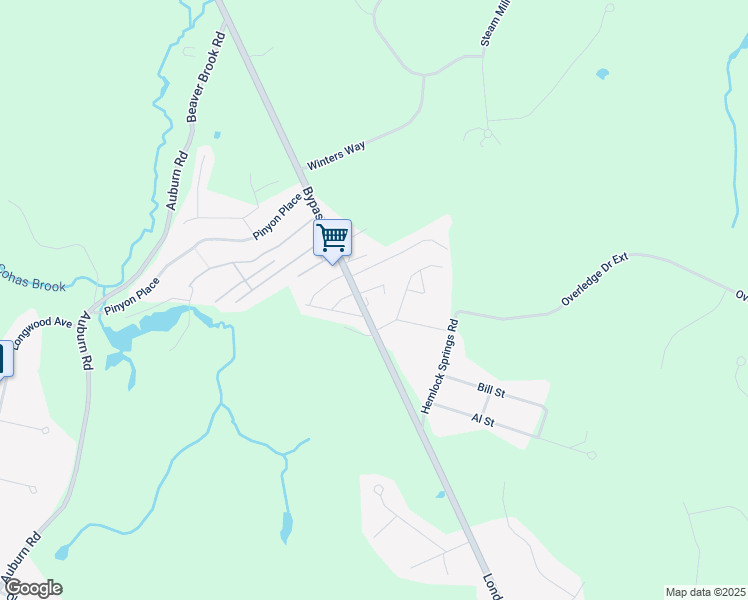 map of restaurants, bars, coffee shops, grocery stores, and more near 209 Bypass 28 in Derry