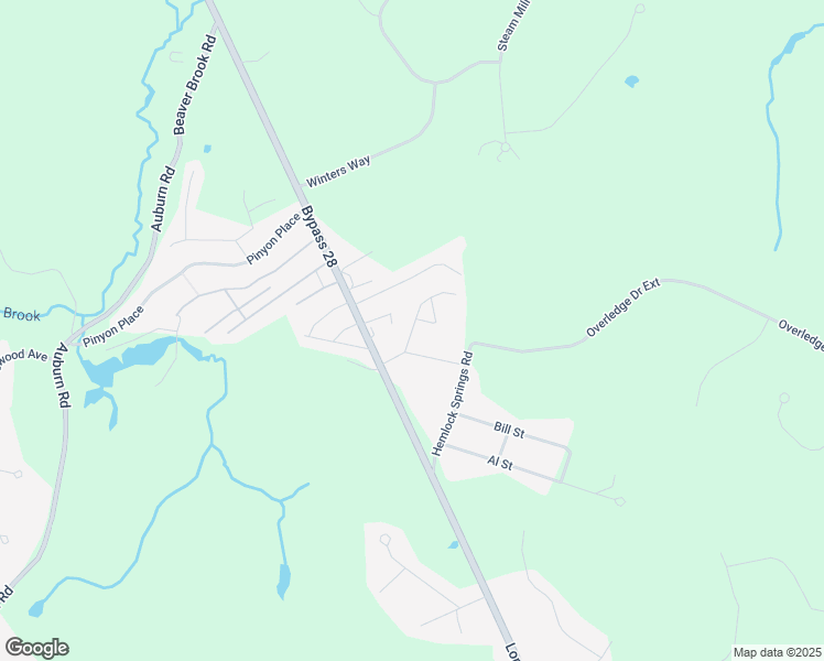 map of restaurants, bars, coffee shops, grocery stores, and more near 21 Brenda Drive in Derry