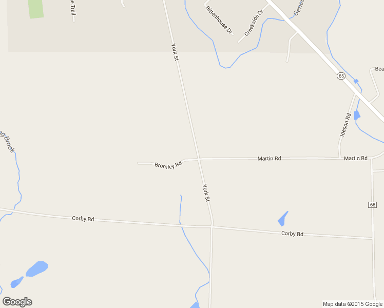 map of restaurants, bars, coffee shops, grocery stores, and more near 1148 York Street in Honeoye Falls