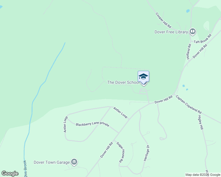 map of restaurants, bars, coffee shops, grocery stores, and more near 28 Woodsman Road in Dover