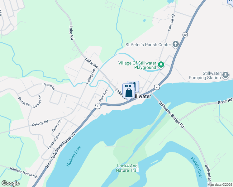 map of restaurants, bars, coffee shops, grocery stores, and more near 34 Lake Street in Stillwater