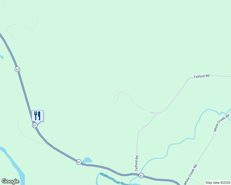 map of restaurants, bars, coffee shops, grocery stores, and more near 78 Gates Road in Eagle Bridge