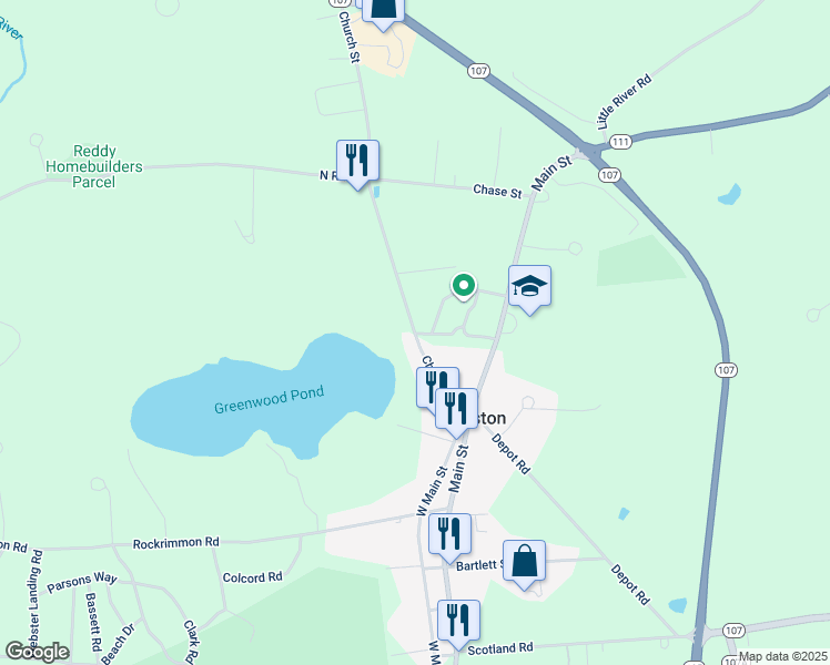 map of restaurants, bars, coffee shops, grocery stores, and more near 13 Church Street in Kingston