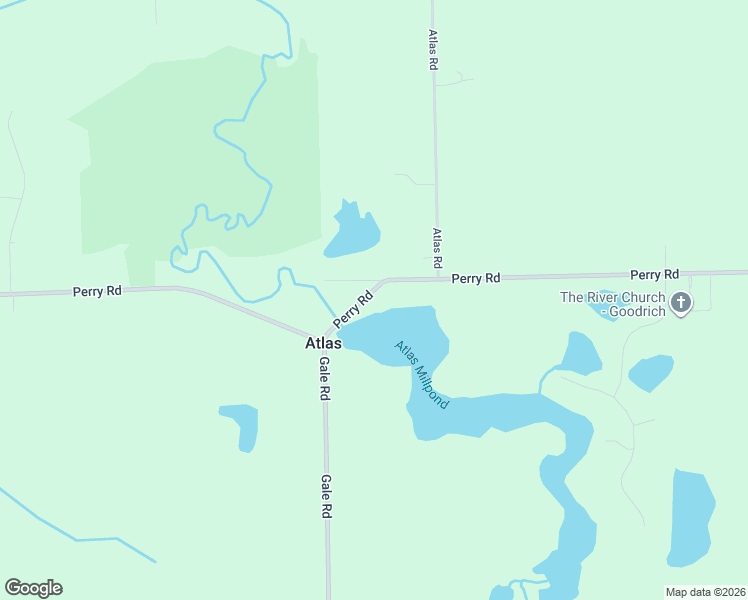 map of restaurants, bars, coffee shops, grocery stores, and more near 9068 Perry Road in Atlas