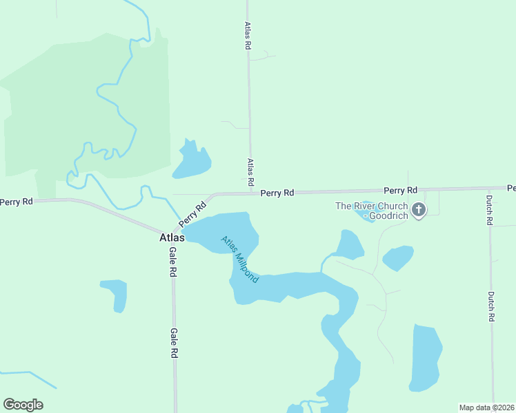 map of restaurants, bars, coffee shops, grocery stores, and more near 9174 Perry Road in Atlas