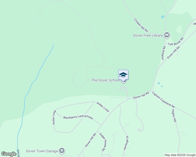 map of restaurants, bars, coffee shops, grocery stores, and more near 28 Woodsman Road in Dover