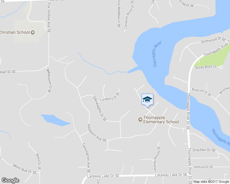 map of restaurants, bars, coffee shops, grocery stores, and more near 6775 Turnberry Drive Southeast in Grand Rapids