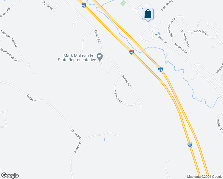map of restaurants, bars, coffee shops, grocery stores, and more near 99 South Ridge Drive in Manchester