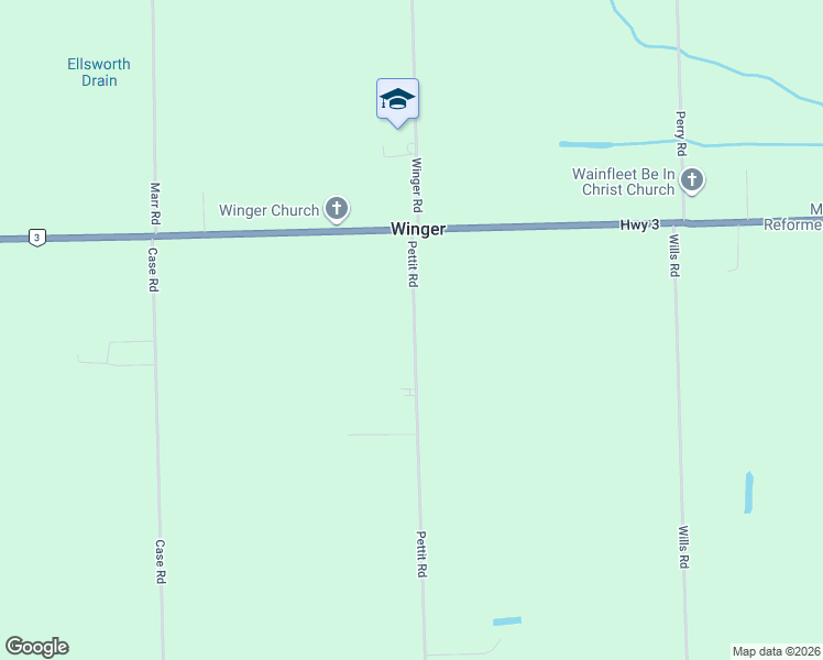 map of restaurants, bars, coffee shops, grocery stores, and more near 43284 Pettit Road in Regional Municipality of Niagara