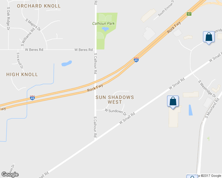 map of restaurants, bars, coffee shops, grocery stores, and more near 16940 West Shadow Drive in New Berlin