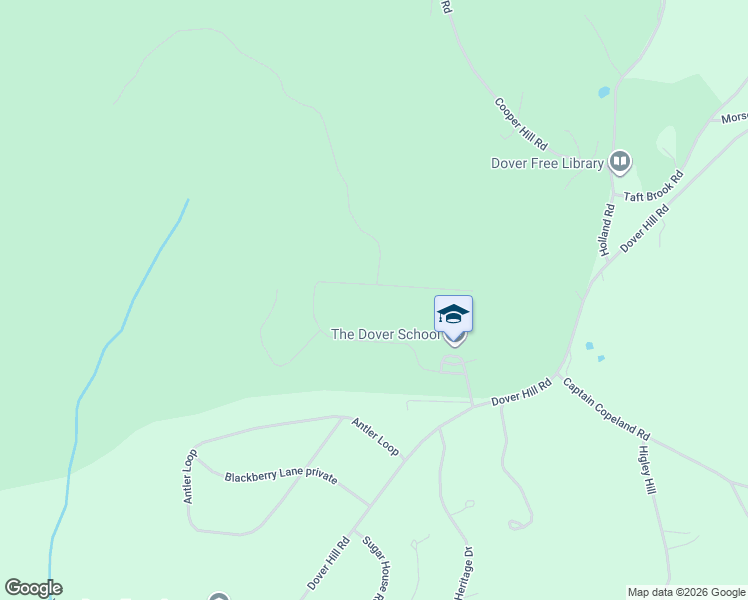 map of restaurants, bars, coffee shops, grocery stores, and more near 89 Woodsman Road in Dover