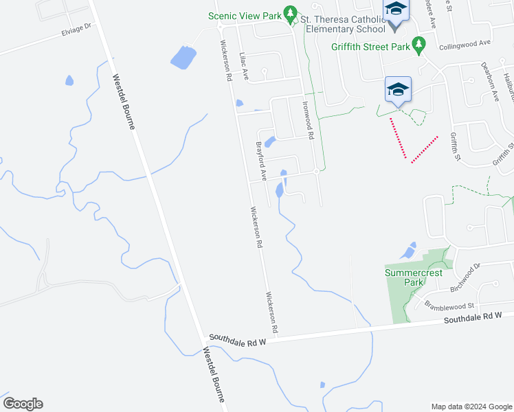 map of restaurants, bars, coffee shops, grocery stores, and more near 2394 Wickerson Road in London