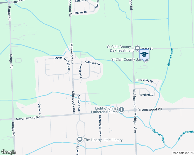 map of restaurants, bars, coffee shops, grocery stores, and more near 114 Oldbrook Lane in Port Huron