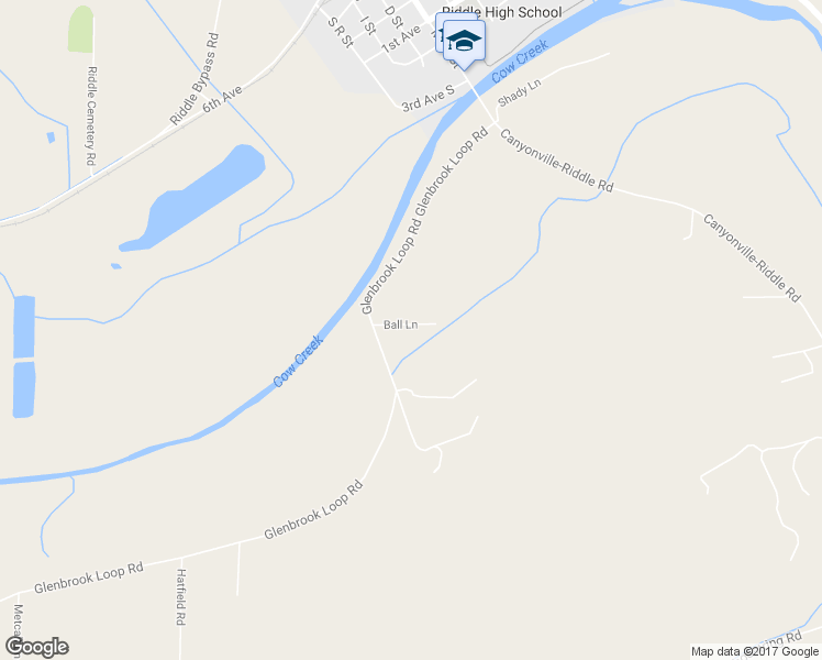 map of restaurants, bars, coffee shops, grocery stores, and more near 135 Ball Lane in Riddle