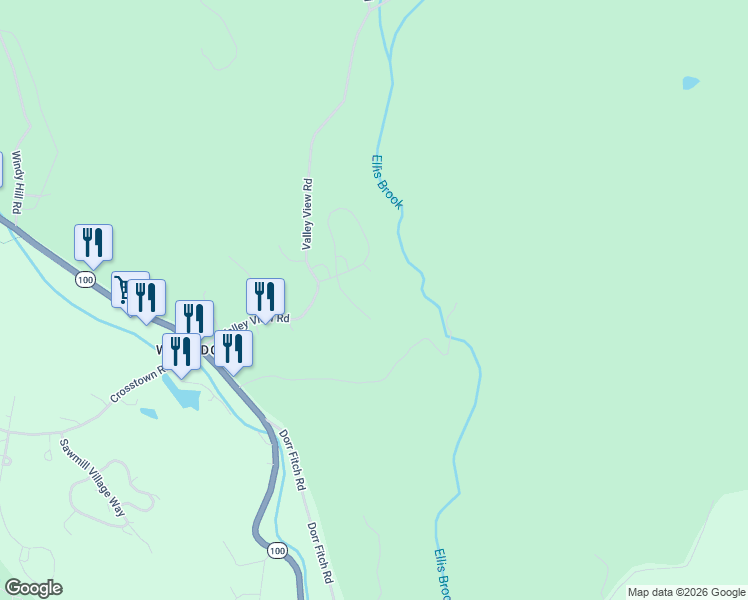 map of restaurants, bars, coffee shops, grocery stores, and more near 7 Summit Meadows Lane in Dover