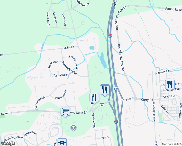 map of restaurants, bars, coffee shops, grocery stores, and more near 1 Mallard Cove in Ballston Lake