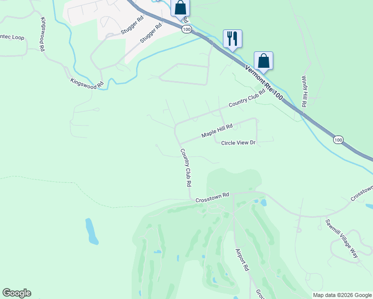 map of restaurants, bars, coffee shops, grocery stores, and more near 61 Country Club Road in Dover