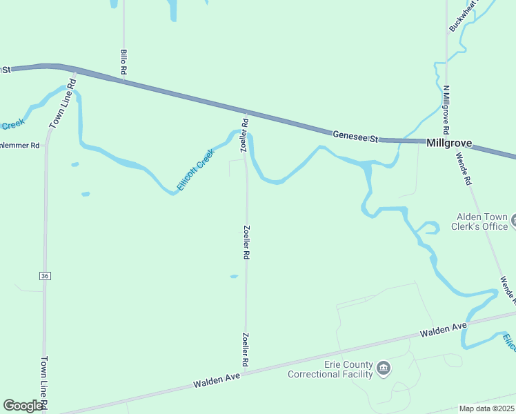 map of restaurants, bars, coffee shops, grocery stores, and more near 3347 Zoeller Rd in Alden