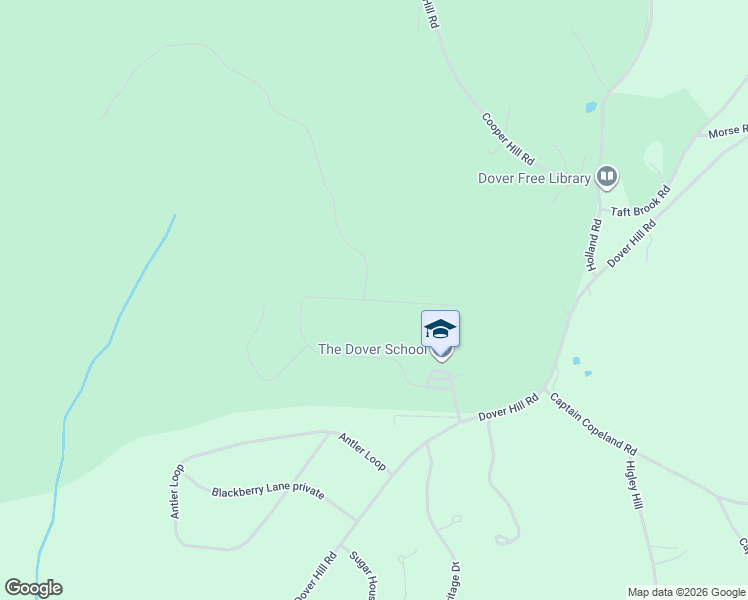 map of restaurants, bars, coffee shops, grocery stores, and more near 89 Woodsman Road in Dover