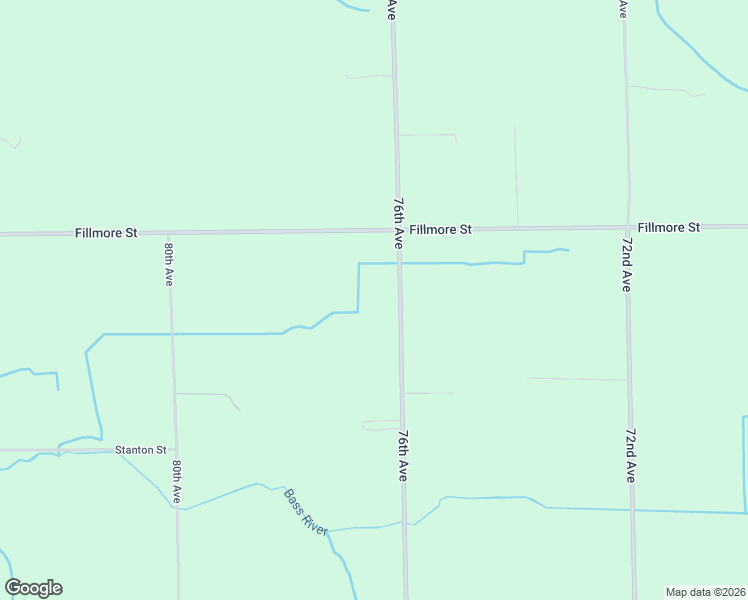 map of restaurants, bars, coffee shops, grocery stores, and more near 9439 76th Avenue in Hudsonville