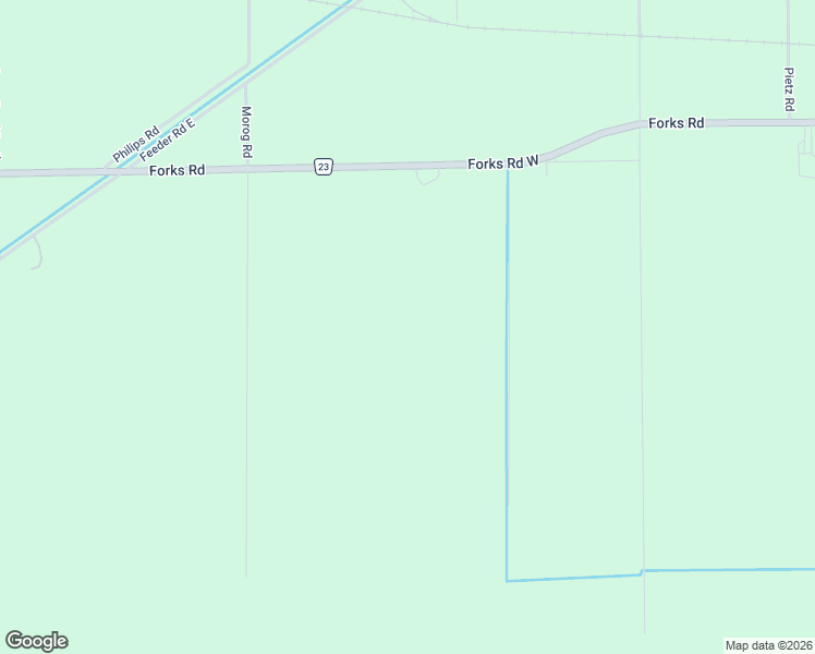 map of restaurants, bars, coffee shops, grocery stores, and more near 40233 Forks Road in Wainfleet
