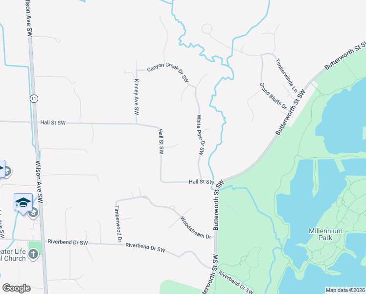 map of restaurants, bars, coffee shops, grocery stores, and more near 3878 Tall Oak Court in Grand Rapids