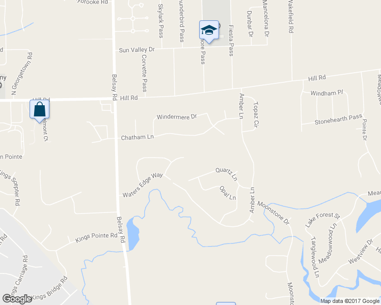 map of restaurants, bars, coffee shops, grocery stores, and more near 6118 Pine Creek Court in Grand Blanc