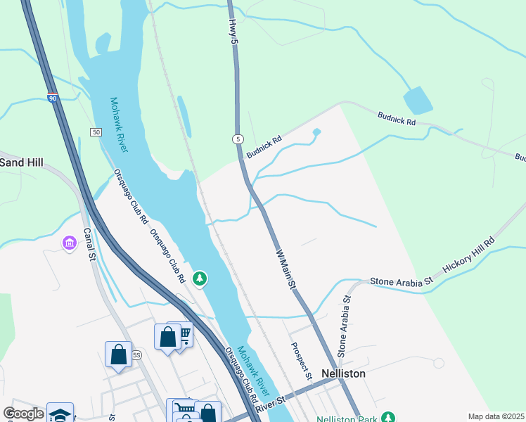 map of restaurants, bars, coffee shops, grocery stores, and more near 6493 New York 5 in Fort Plain
