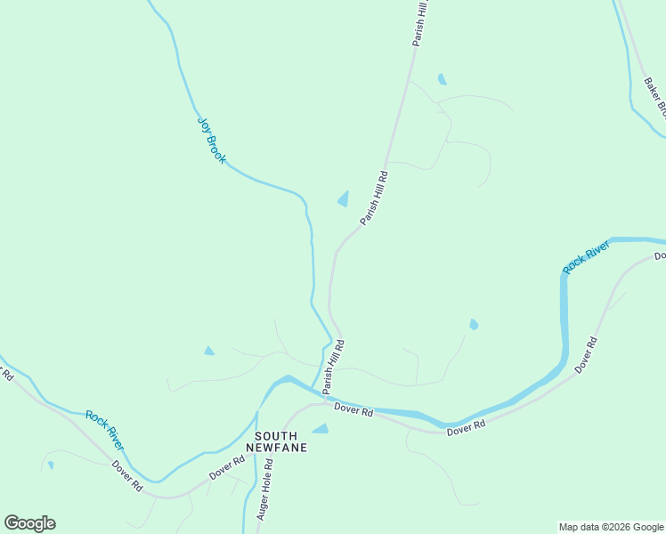 map of restaurants, bars, coffee shops, grocery stores, and more near 86 Parish Hill Road in Newfane