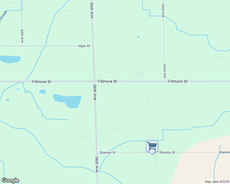 map of restaurants, bars, coffee shops, grocery stores, and more near 5486 Fillmore Street in Ottawa County