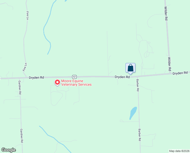 map of restaurants, bars, coffee shops, grocery stores, and more near 2250 Dryden Road in Metamora