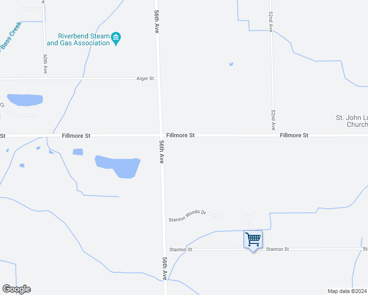 map of restaurants, bars, coffee shops, grocery stores, and more near 5526 Fillmore Street in Ottawa County
