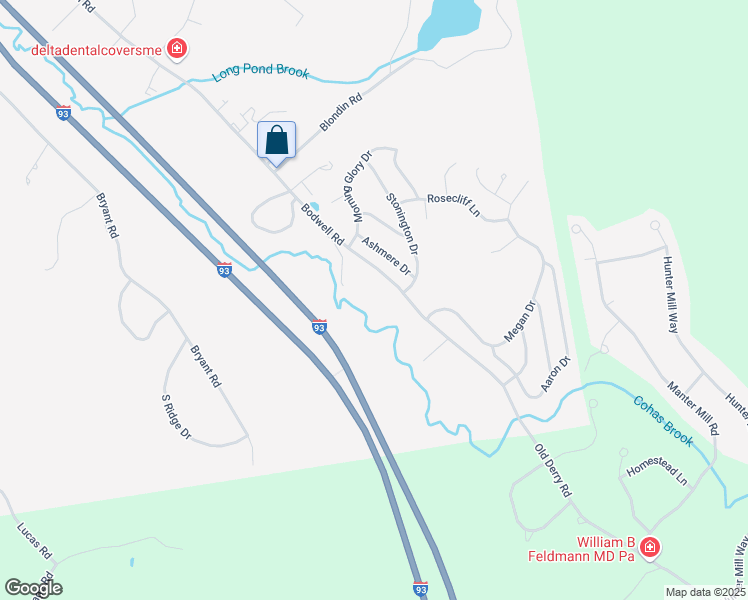 map of restaurants, bars, coffee shops, grocery stores, and more near 1799 Bodwell Road in Manchester