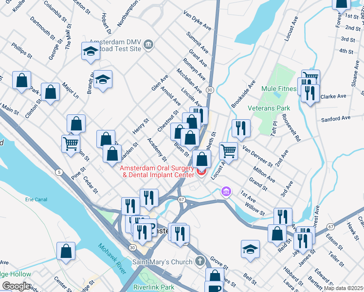 map of restaurants, bars, coffee shops, grocery stores, and more near 20 Storrie Street in Amsterdam