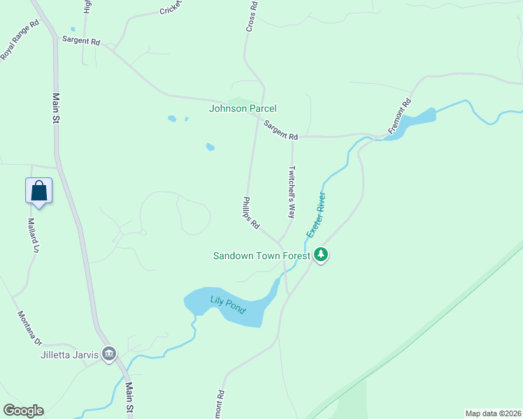 map of restaurants, bars, coffee shops, grocery stores, and more near 23 Phillips Road in Sandown