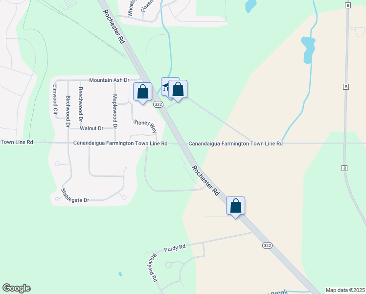 map of restaurants, bars, coffee shops, grocery stores, and more near 1723 Rochester Road in Farmington