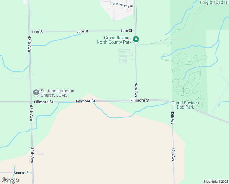 map of restaurants, bars, coffee shops, grocery stores, and more near 4345 Fillmore Street in Georgetown Township