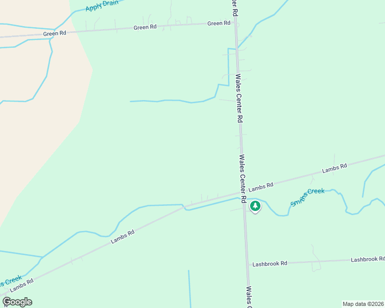 map of restaurants, bars, coffee shops, grocery stores, and more near 9040 Lambs Road in Goodells