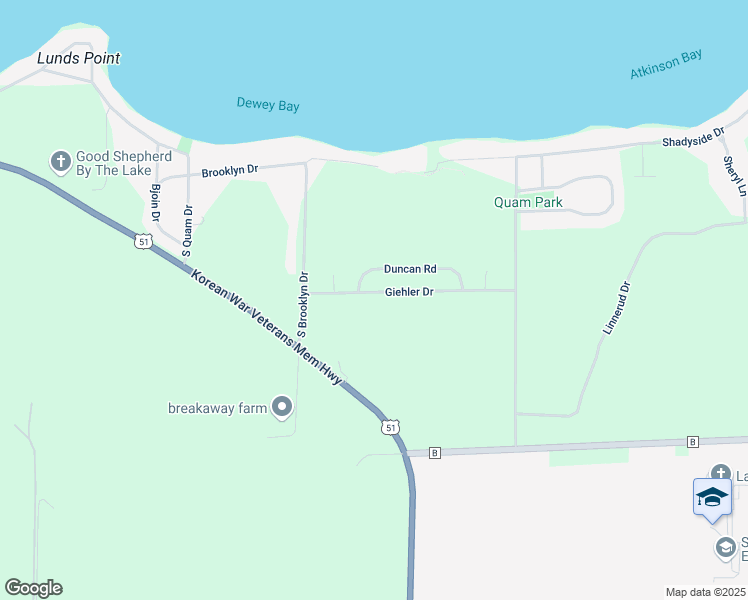map of restaurants, bars, coffee shops, grocery stores, and more near 3187 Duncan Road in Stoughton